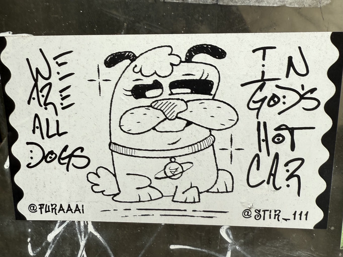 We are all dogs in gods hot car
